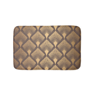 Art Deco Glamour: Golden Scales. Bath Mat