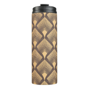 Art Deco Glamour: Golden Scales. Thermal Tumbler