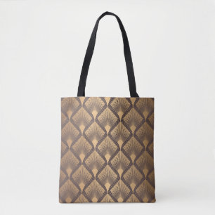 Art Deco Glamour: Golden Scales. Tote Bag
