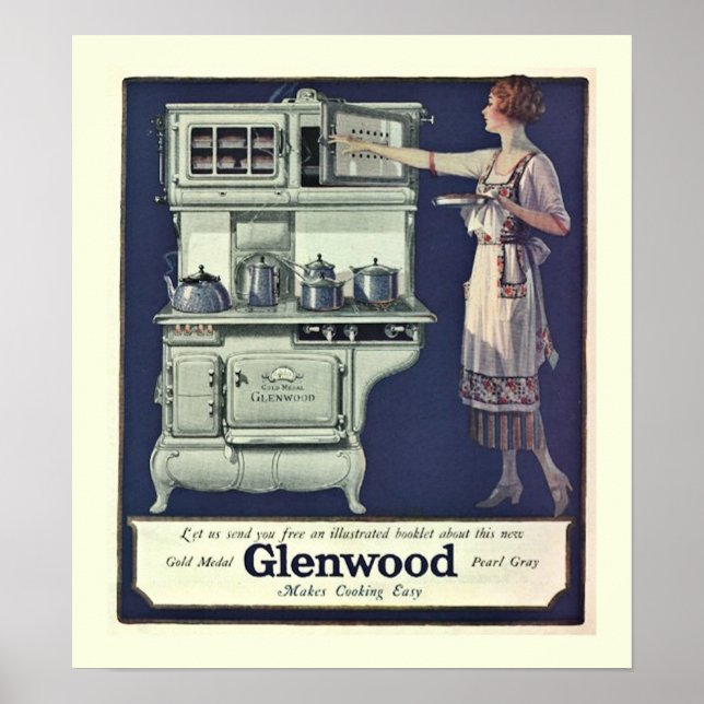 Art Deco Glenwood Stove Poster (Front)