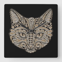 Art deco gold and black Egyptian style cat