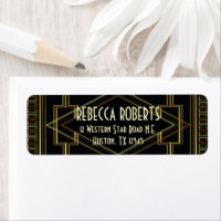 art deco gold and black wedding great gatsby