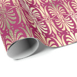 Art Deco Gold Champaigne Pink Peony Raspberry Wrapping Paper<br><div class="desc">florenceK classic chic wrap
florenceK design</div>