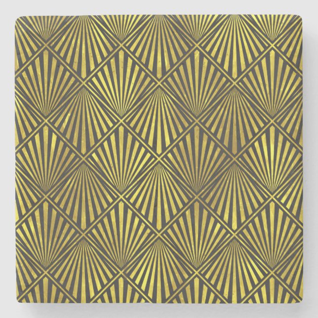 Art Deco Gold Coaster (Front)