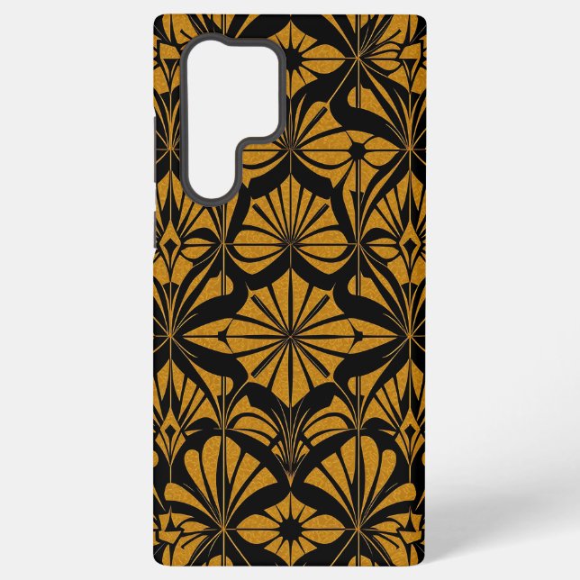Art Deco Gold Geometric Samsung Galaxy Case (Back)