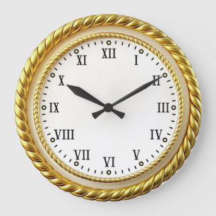 Art Deco Gold Large Clock
