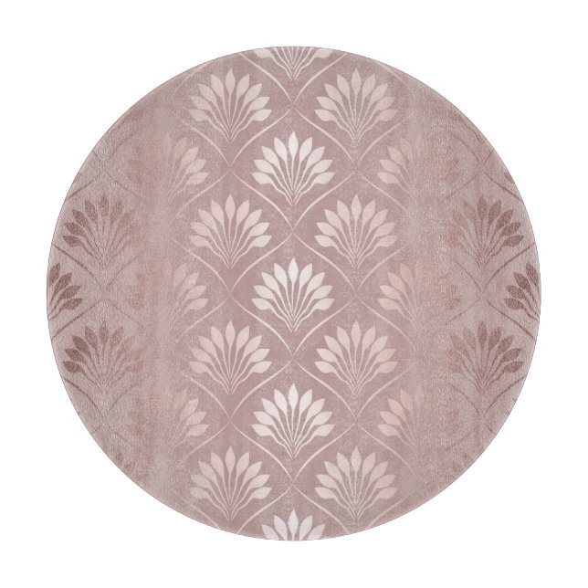 Art Deco: Gold Lattice Elegance. Cutting Board (Front)