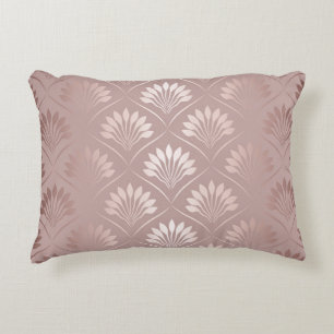 Art Deco: Gold Lattice Elegance. Decorative Cushion