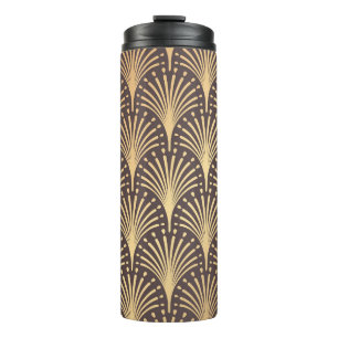 Art Deco Gold: Minimalistic Geometric Luxury Thermal Tumbler