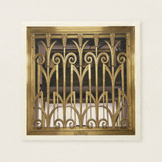 Art Deco Gold Napkin
