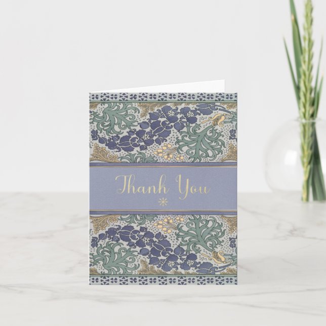 Art Deco Gold Thank You Notes (Front)