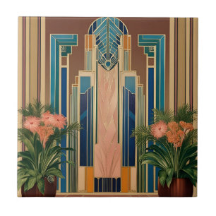 Art Deco Golden Era Entrance Ceramic Tile
