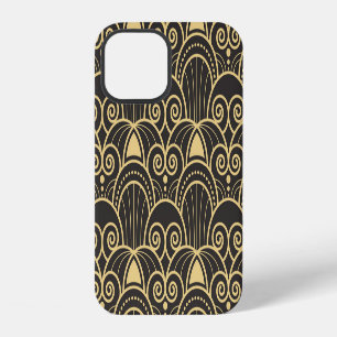 Art Deco: Golden Geometric Tiles. iPhone 12 Case