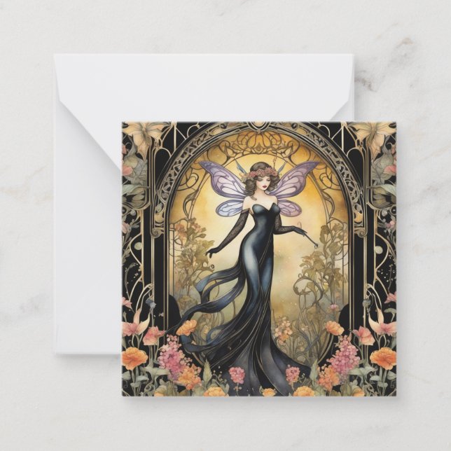 Art Deco Gothic Fairy Card (Front)
