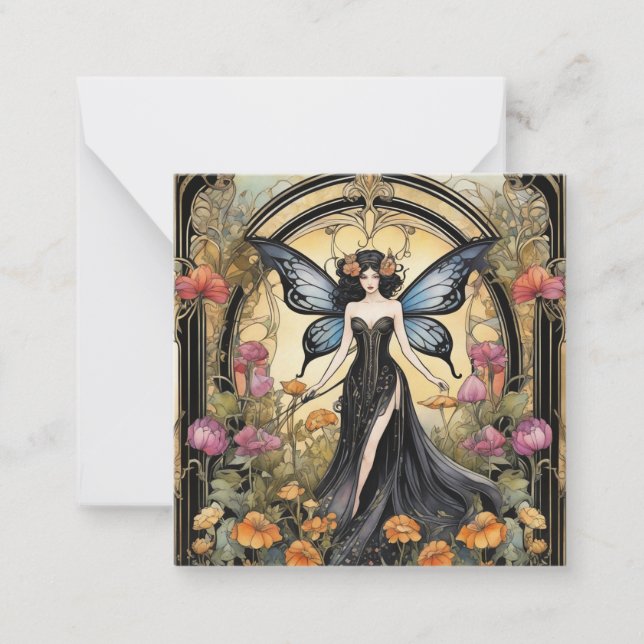 Art Deco Gothic Fairy Card (Front)