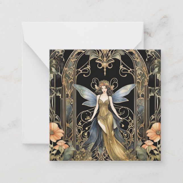 Art Deco Gothic Fairy Card (Front)
