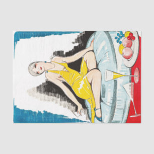 Art Deco Great Gatsby 1920's Woman Tissue Paper