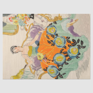 Art Deco Great Gatsby Flapper Art Artwork Tissue Paper