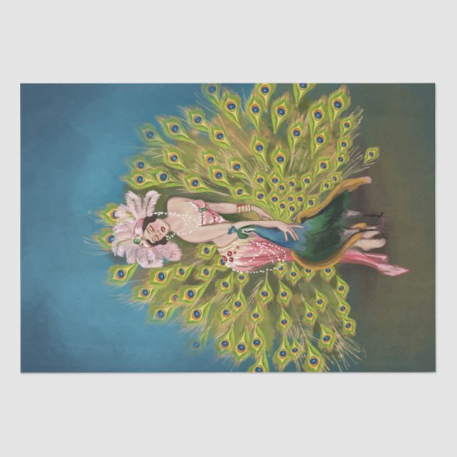 Art Deco Great Gatsby Flapper Art Artwork Tissue Paper (Front)