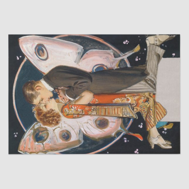 Art Deco Great Gatsby Flapper Art Artwork Tissue Paper (Front)