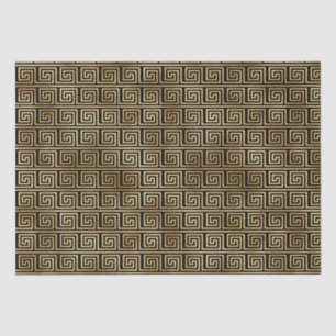 Art Deco Greek Key Spiral Pattern Design Tissue Paper
