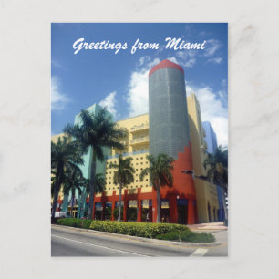 art deco greetings postcard