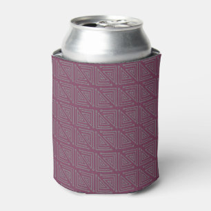 Art Deco Grey Maze Can Cooler