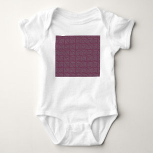 Art Deco Grey Mazes Baby Bodysuit