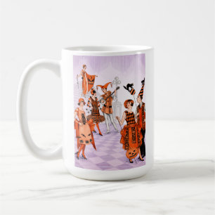 Art Deco Halloween Illustration – Vintage 1920s Coffee Mug