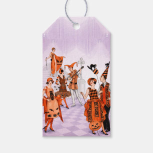 Art Deco Halloween Illustration – Vintage 1920s Gift Tags