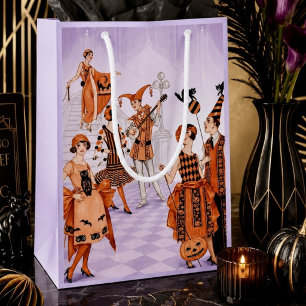 Art Deco Halloween Illustration – Vintage 1920s Small Gift Bag