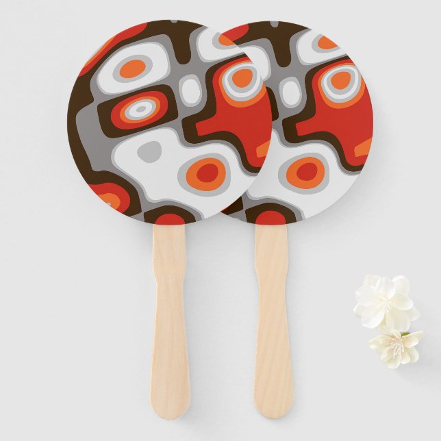 Art Deco Hand Fan (Front and Back)