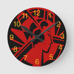 Art Deco Head Clock