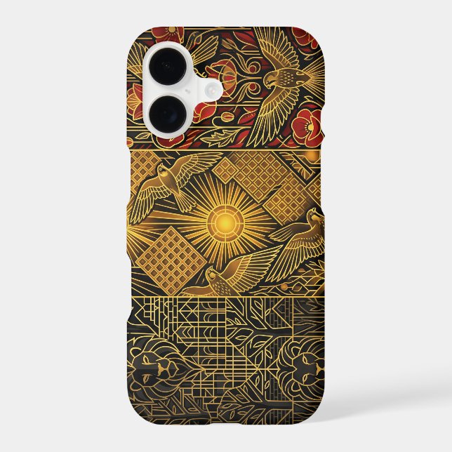 Art Deco Heritage Flag | Belgium | iPhone Case (Back)