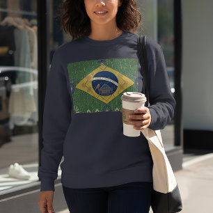 Art Deco Heritage Flag Brazil 1920s Style Sweatshirt