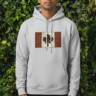 Art Deco Heritage Flag Canada 1920s Design Hoodie
