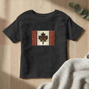 Art Deco Heritage Flag   Canada   1920s Toddler T-Shirt