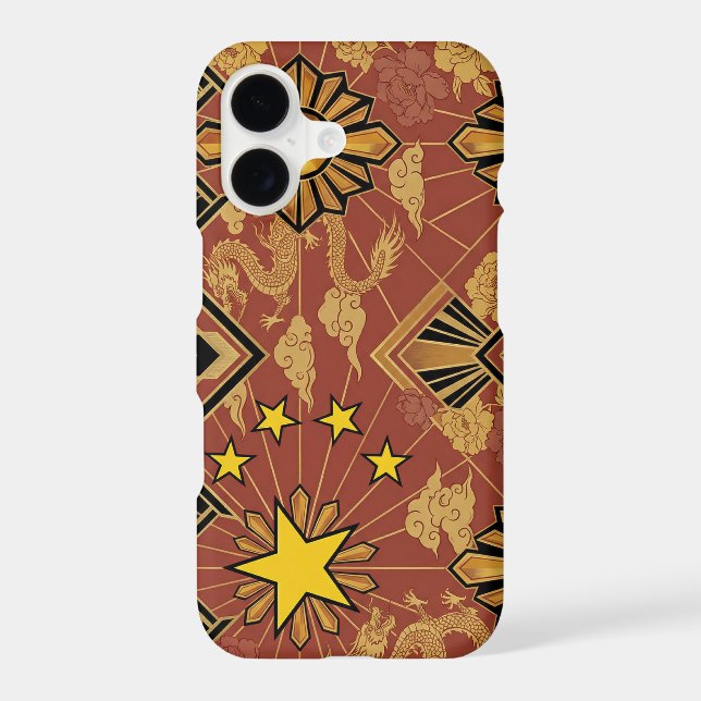 Art Deco Heritage Flag | China | iPhone Case (Back)