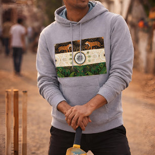 Art Deco Heritage Flag India Classic 1920s Hoodie