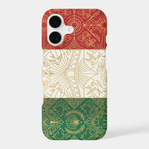 Art Deco Heritage Flag Italy 1920s iPhone Case