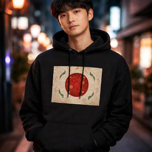 Art Deco Heritage Flag   Japan   Classic 1920s Hoodie