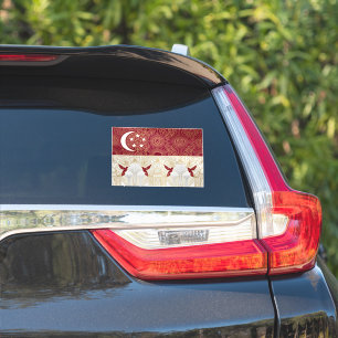 Art Deco Heritage Flag Singapore 1920s Decal