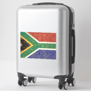 Art Deco Heritage Flag South Africa 1920s Decal