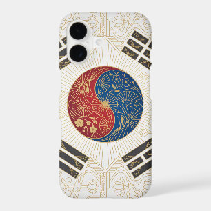 Art Deco Heritage Flag South Korea iPhone Case