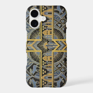 Art Deco Heritage Flag   Sweden   iPhone Case