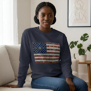 Art Deco Heritage Flag United States 1920s Sweatshirt