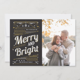 Art Deco Holiday Photo Card