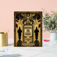 Art Deco Honouring Our Heroes Memorial Day
