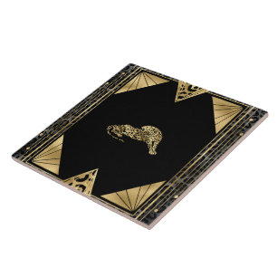 Art Deco I (black/gold)   Tile