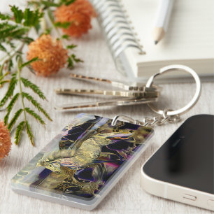 Art Deco Icelandic horse Key Ring